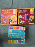 3x Goldie Blox Sets: Spinning, Movie & Craft-struction, Ophalen of Verzenden, Zo goed als nieuw, Complete set