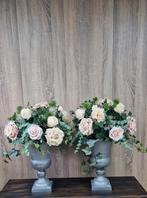 2 stuks brocant bloemstuk zijdebloemen kunstbloemen, ., Nieuw, Ophalen of Verzenden, .