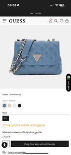 Guess giully mini tas, Ophalen of Verzenden, Zo goed als nieuw, Blauw
