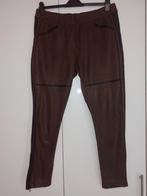 Stoere broek Nü Denmark, bruin/zwart maat xl, goede staat, Ophalen, Zwart, Zo goed als nieuw, Lang