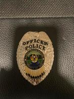 Police badge goldina, Verzamelen, Ophalen of Verzenden, Landmacht, Amerika, Embleem of Badge