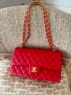 Chanel Double Flapbag Rood, Ophalen of Verzenden, Zo goed als nieuw, Rood, Handtas