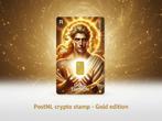 PostNL Crypto Stamp 4 Gold Edition - Helios - Oplage 299, Ophalen of Verzenden, Na 1940, Postfris