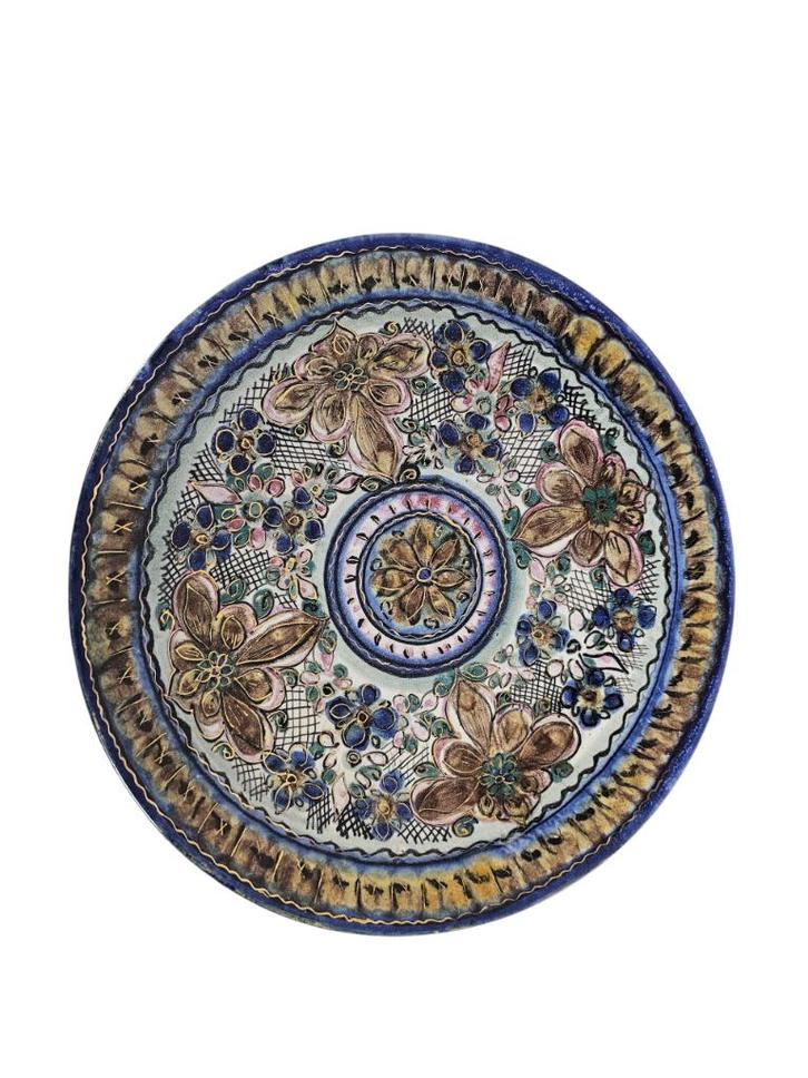 DOK (De Olde Kruyk) - XL wandbord - aardewerk - gesigneerd, Antiek en Kunst, Antiek | Keramiek en Aardewerk, Ophalen of Verzenden