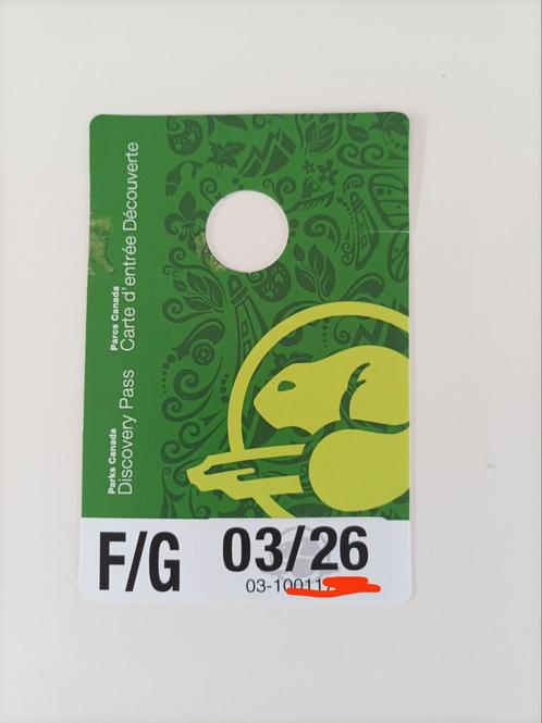 Discovery pass Canada National Park pas tm juni 2026, Tickets en Kaartjes, Overige Tickets en Kaartjes, Drie personen of meer