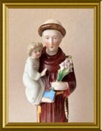 Antiek porseleinen beeldje: Antonius, Ophalen of Verzenden