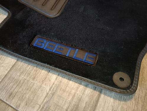 ZGAN New beetle vloermatten set incl blauw geborduurde tekst, Auto-onderdelen, Interieur en Bekleding, Volkswagen, Gebruikt, Ophalen of Verzenden