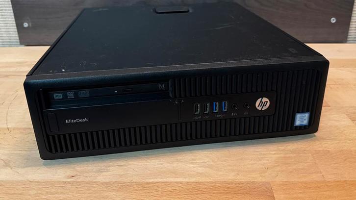 Hp Elitedesk 800 G2 SFF i5-6500/8Gb/256Gb Ssd Nvidia Win 11, Computers en Software, Desktop Pc's, Zo goed als nieuw, 3 tot 4 Ghz