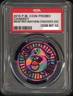 Chansey Coin Promo - 2016 Mewtwo Mayhem Cracked Ice - PSA 10, Ophalen, Zo goed als nieuw