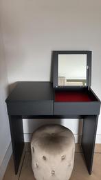 Make-up tafel kaptafel met spiegel zwart, Huis en Inrichting, Tafels | Kaptafels, Ophalen, 50 tot 100 cm, Zo goed als nieuw, Minder dan 100 cm
