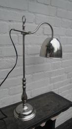 bureaulamp zilverkleur metaal verdraaibaar, Antiek en Kunst, Ophalen of Verzenden