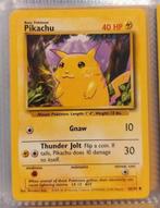 Pikachu #58 base set, Hobby en Vrije tijd, Verzamelkaartspellen | Pokémon, Ophalen of Verzenden, Zo goed als nieuw, Losse kaart