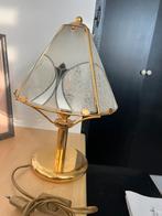 Art deco schemerlamp koper, Huis en Inrichting, Lampen | Tafellampen, Ophalen of Verzenden, Zo goed als nieuw, Minder dan 50 cm
