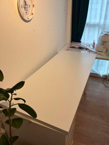 Bureaublad lagkapten Ikea 140x60 wit beschikbaar voor biedingen