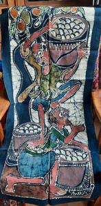 Batik voorstelling fruitdragers, Ophalen of Verzenden