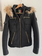 Froccella jas met bontkraag, Ophalen of Verzenden, Zo goed als nieuw, Maat 36 (S), Zwart