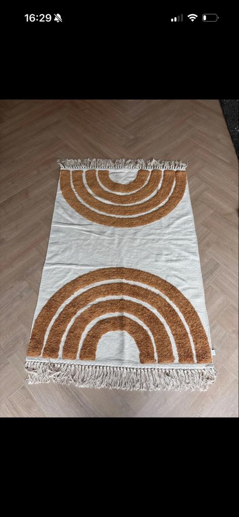 A la Collection Vloerkleed - Regenboog Design, 100 tot 150 cm, Wit, Ophalen of Verzenden, Zo goed als nieuw