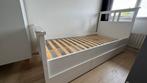Ikea Hemnes Eenpersoonsbed Wit 90x200cm met 2 lades, Ophalen, 90 cm, Eenpersoons, Wit