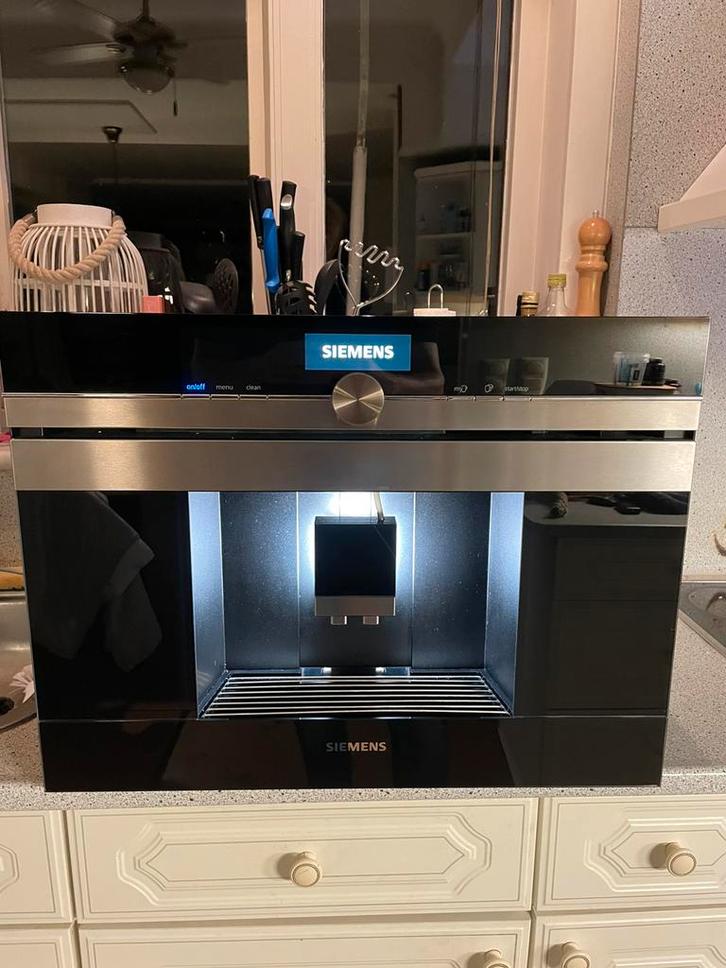 Siemens CT636LES1/03 inbouw koffiemachine, Witgoed en Apparatuur, Koffiezetapparaten, Zo goed als nieuw, Gemalen koffie, Koffiebonen