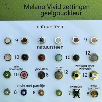 NIEUW:Melano Vivid Zettingen+Ringen+Armbanden+Ketting+Oorbel beschikbaar voor biedingen