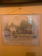 Aquarel schilderij, Antiek en Kunst, Ophalen of Verzenden