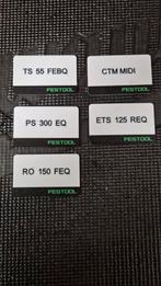 Labels voor Festool en Tanos organiser, Ophalen of Verzenden