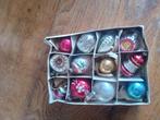 doos 31 bestaat uit 12 oude glazen kerstballen, Diversen, Gebruikt, Ophalen of Verzenden