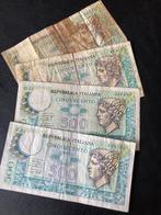 500 Lire 1976 Italië [ 4 biljetten ], Ophalen of Verzenden, Italië, Setje
