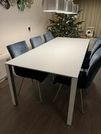 Eettafel 6 persoons Leolux modern design wit, Ophalen, Modern design, 200 cm of meer, 50 tot 100 cm