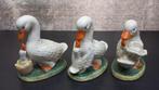 Set 3 Beeldjes ~ GANS met Jong ~ Hoog plm. 10 cm., Ophalen of Verzenden, Zo goed als nieuw, Dier