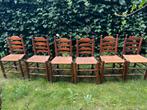 6 antieke stoelen met rieten zitting, Ophalen