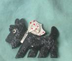 Broche Schotse terriër celluloid, Ophalen of Verzenden, Overige materialen, Broche