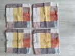 4 kussenhoezen 40cm x 40cm kleur: taupe, beige, geel, groen, Ophalen of Verzenden, Zo goed als nieuw