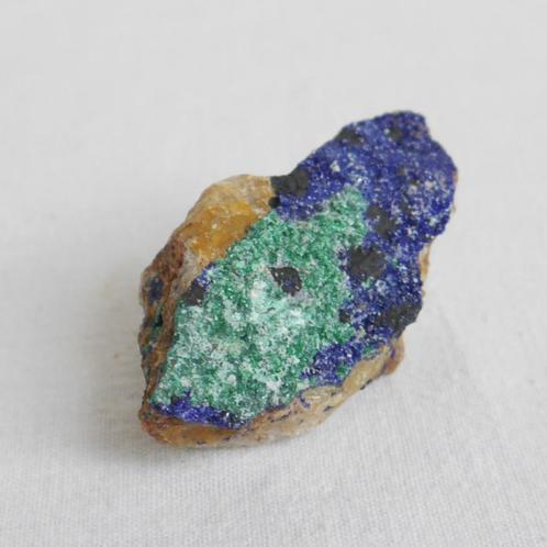 Azuriet met Malachiet cluster uit Marokko, Verzamelen, Mineralen en Fossielen, Mineraal, Ophalen of Verzenden