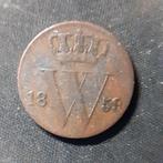1/2 Cent 1859 Willem III, Postzegels en Munten, Munten | Nederland, Verzenden, Koning Willem III, Overige waardes, Losse munt