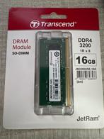 Transcend 16GB DDR4 3200MHz SO-DIMM Laptop of NUC, Computers en Software, RAM geheugen, DDR4, Nieuw, Ophalen of Verzenden, Laptop