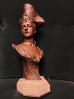 Bronzen vrouwebuste, Georges Van der Straeten, ca 1900, Antiek en Kunst, Ophalen of Verzenden, Brons