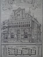 Fotolitho Stadhuis Woerden Utrecht G. van Arkel 1885, Antiek en Kunst, Verzenden