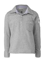 Grijse polo shirt poloshirt van de Bijenkorf maat 104-110, Nieuw, Ophalen of Verzenden, Shirt of Longsleeve, Bijenkorf
