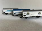 3 X FLEISCHMANN 5327 koelwagen, Hobby en Vrije tijd, Modeltreinen | H0, Ophalen of Verzenden, Zo goed als nieuw, Gelijkstroom