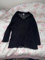 Zwarte kanten blouse Ms Mode XXL, Kleding | Dames, Blouses en Tunieken, Ophalen of Verzenden, Zo goed als nieuw, Maat 46/48 (XL) of groter