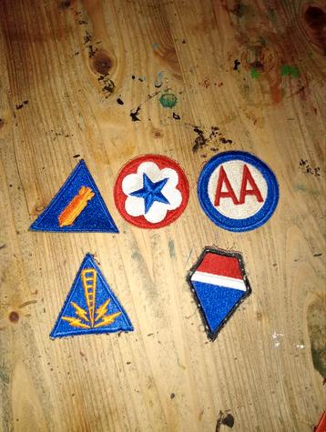 WW2 US Emblemen - Origineel beschikbaar voor biedingen