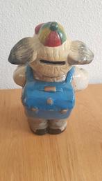 Groot vintage keramieken spaarvarken met voetbal, Steen, Aardewerk of Keramiek, Ophalen of Verzenden, Zo goed als nieuw, N.v.t