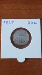 Nederland 25 Cent 1825 mooie kwaliteit, Postzegels en Munten, Munten | Nederland, Zilver, Koningin Wilhelmina, Ophalen of Verzenden