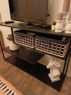 Zwart stalen kast gratis, Huis en Inrichting, Tafels | Sidetables, Ophalen, Gebruikt, 25 tot 50 cm, Rechthoekig