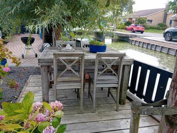 Hardhouten tuinset beschikbaar voor biedingen