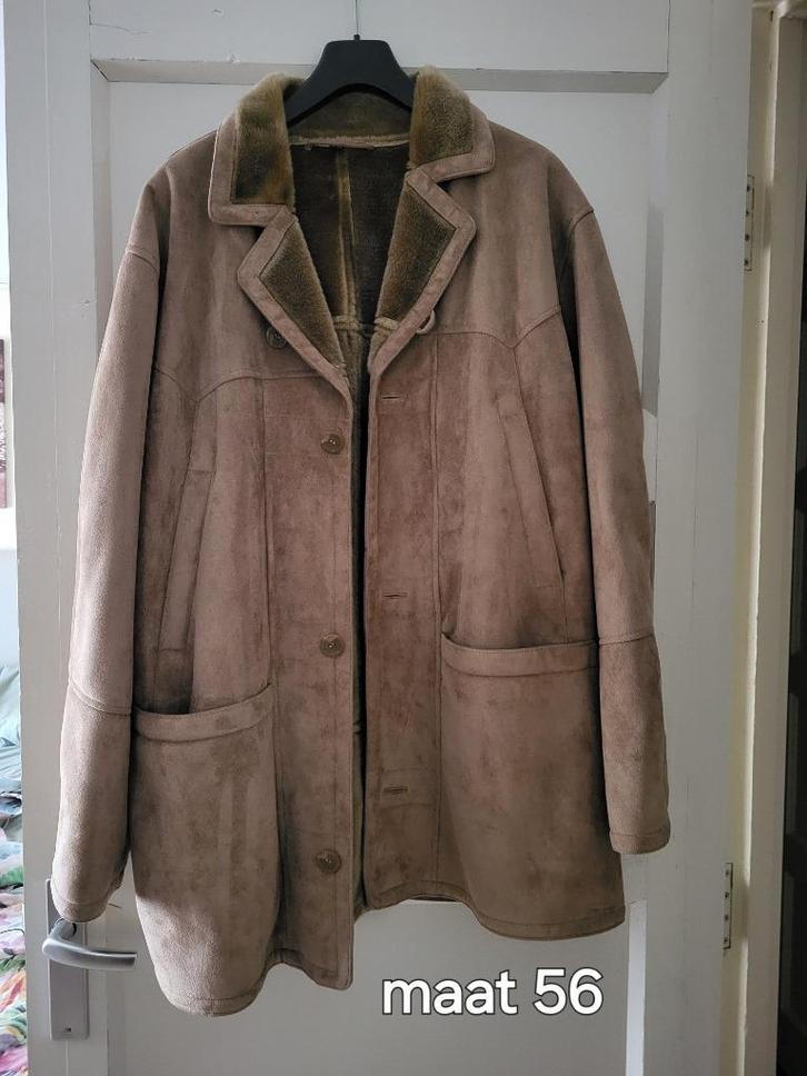 Winterjas Heren maat 56 (XL) in nieuw staat!, Kleding | Heren, Jassen | Winter, Zo goed als nieuw, Maat 56/58 (XL), Bruin, Ophalen