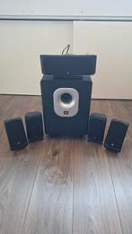 Harman Kardon Receiver / Blue Ray + JBL Home Cinema Set 5.1, Audio, Tv en Foto, Home Cinema-sets, Blu-ray-speler, 70 watt of meer