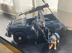 Politie Actiefiguur Set met Jeep & Hond, Ophalen of Verzenden, Gebruikt