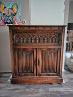 Antieke Eikenhouten Kast/Balie met Prachtig Snijwerk, Antiek en Kunst, Ophalen